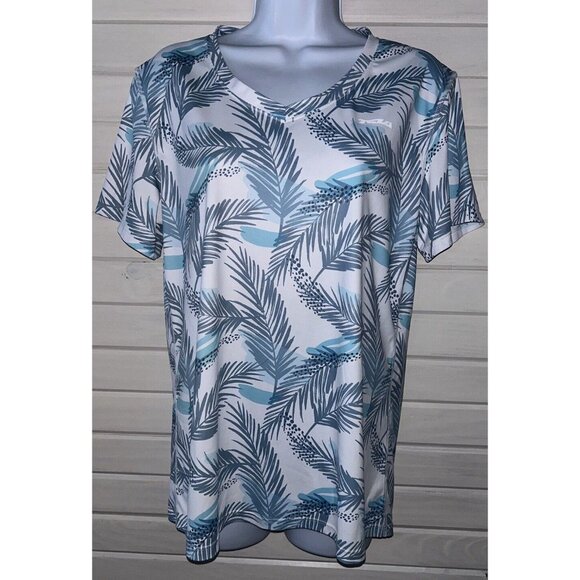 TSLA Women's Sz LARGE Pullover Rash Guard UPF Protection S/S Swim Shirt EUC - Picture 3 of 7